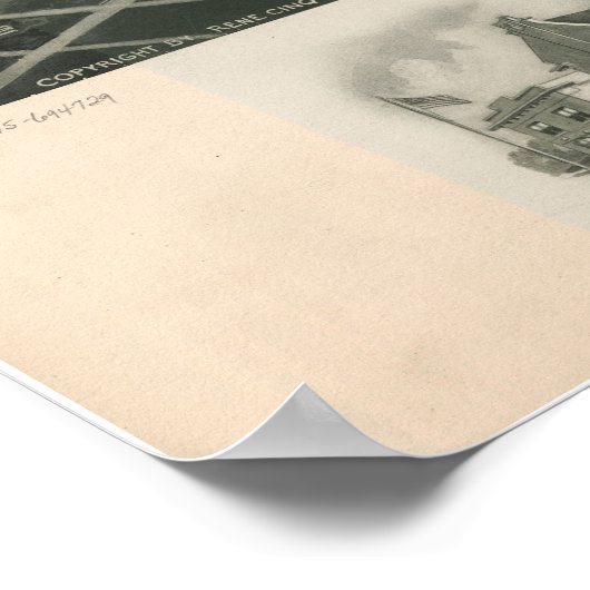 1925 Margate City, NJ Birds Eye Uitzicht Panoramic Poster (Hoek)