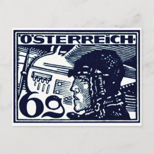 1925 Oostenrijkse luchtpost Briefkaart