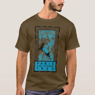 1925 Parijs Art Deco Tentoonstelling T-shirt