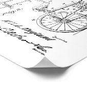 1925 Tricycle Patent Art-afdrukken Poster (Hoek)