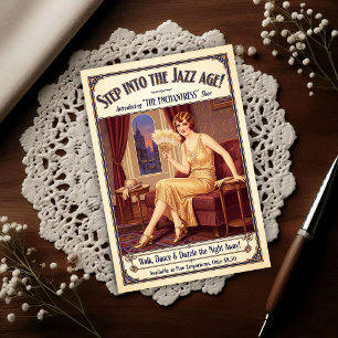 1925 Vintage Bevallige Schoenen Flapper Reclame Briefkaart