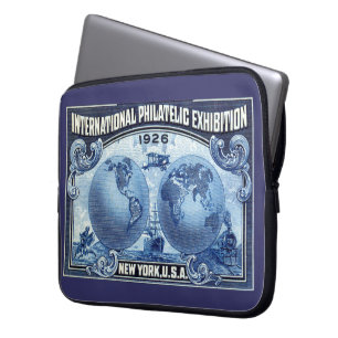 1926 Internationale Filatelistische Expo New York Laptop Sleeve