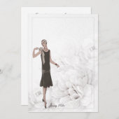 1926   Mode briefpapier Bedankkaart (Voorkant / Achterkant)