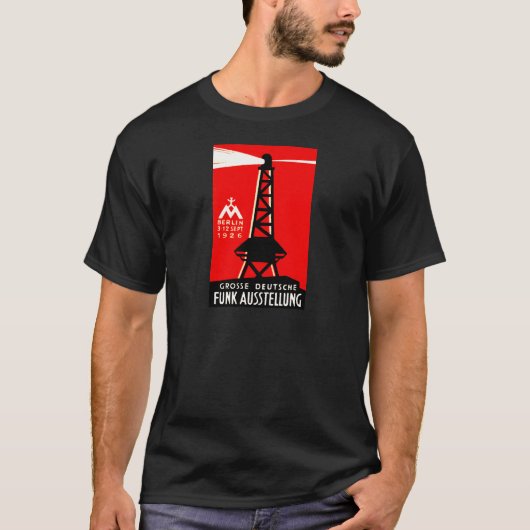 1926 Radio + Omroep Poster T-shirt (Voorkant)