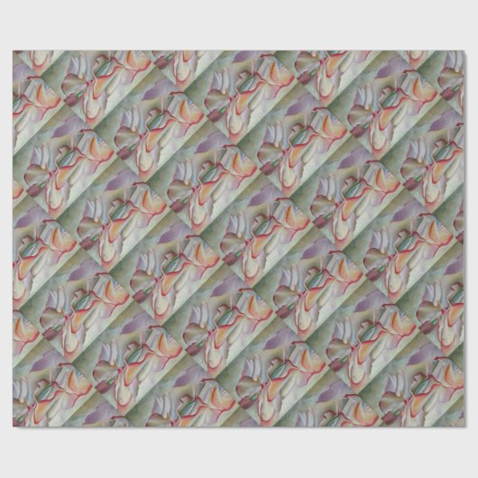 1926 roze roze erwten Georgia O'Keefe Cadeaupapier (Vlak)