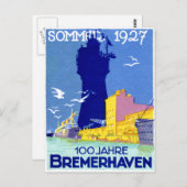 1927 Bremerhaven Duitsland Briefkaart (Voorkant / Achterkant)