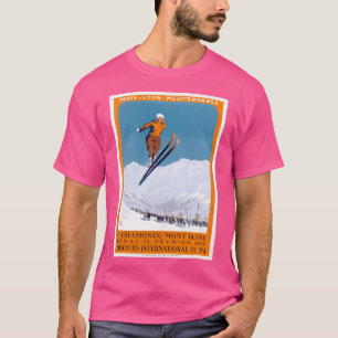 1927 Chamonix - Mont Blanc Frankrijk Skikampioensc T-shirt