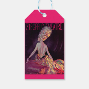 1927 Het Ziegfeld Theatre-programma omvat kunst Cadeaulabel