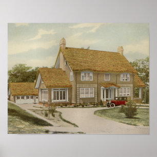  1927 House Design Print Exterior