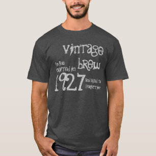 1927 of 1927 jaar na geboorte Gift  Brew Grey T-shirt