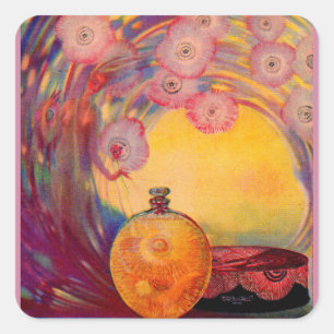 1927 Roger & Gallet parfume en Vierkante Sticker