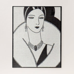 1928 art deco vrouw legpuzzel
