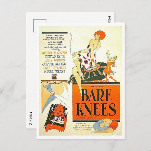 1928 Film Bare Knees Briefkaart (Voorkant / Achterkant)