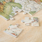 1928 Kaart van het voormalige Sovjet-Unie USSR Rus Legpuzzel (Zijkant)