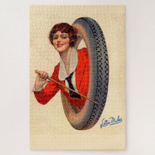 1928 Kelly-Springfields Tire mascot Lotta Miles Legpuzzel