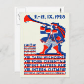 1928 Lwow Eastern International Fair Briefkaart (Voorkant / Achterkant)
