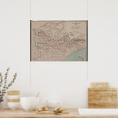 1928 Superior National Forest Map - BWCA Poster (Keuken)