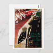 1929 11e Salone International Dell Automobile Briefkaart (Voorkant / Achterkant)