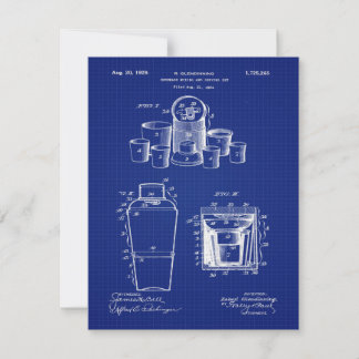 1929 Beverage Mixing Kaart