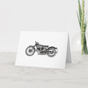 1929 Brough Superior motorfiets Grote Groet Kaart