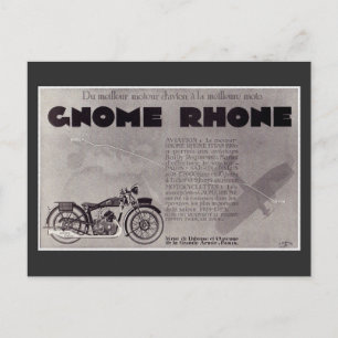 1929 Franse motor, Parijs Saigon Briefkaart