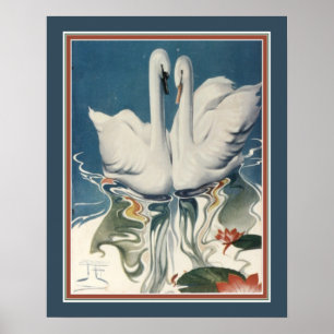 1929 Swans Art Déco