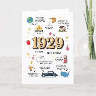 1929 Verjaardag Kaart voor opa