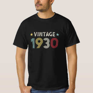  1930 90e verjaardag Gift 90 jaar oud T-shirt
