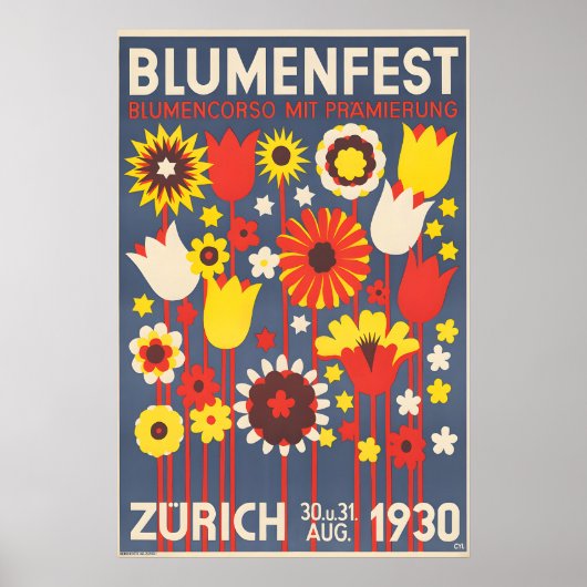 1930 Blumenfest Poster (Devant)