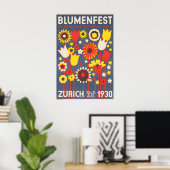 1930 Blumenfest Poster (Bureau à domicile)