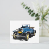 1930 Chevy Convertible Automobile Briefkaart (Staand voorkant)