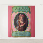 1930 Cort Theatre-afdekplaatje Wandkleed (Voorkant)