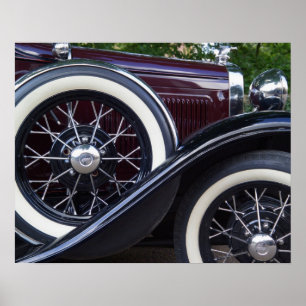 1930 Ford A Classic Car Poster