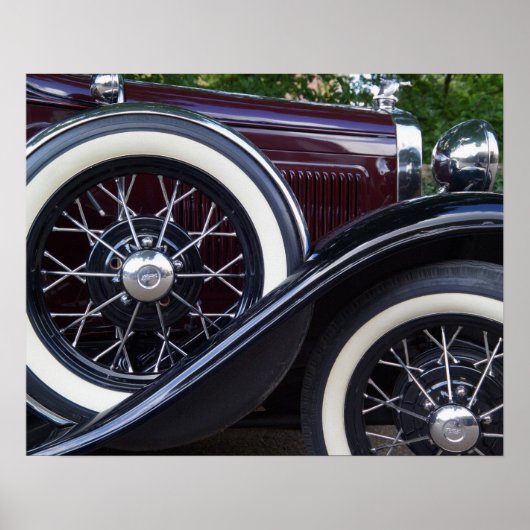 1930 Ford A Klassieke Auto Poster (Voorkant)