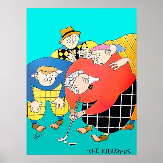 1930 Golfafdrukken Poster (Voorkant)