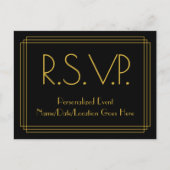 1930 Inspiré Look "R.S.V.P." Carte postale (Devant)