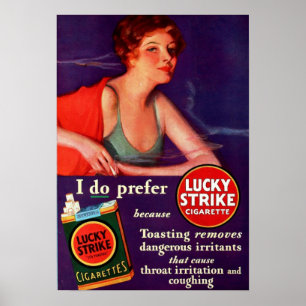 1930 Lucky Strike Poster
