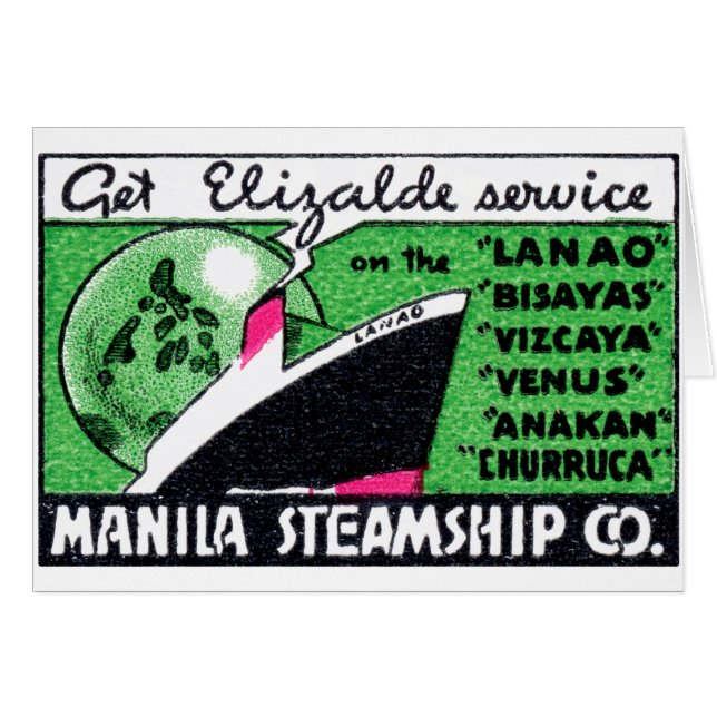 1930 Manila Steamship Company (Devant horizontal)