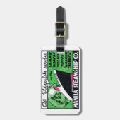 1930 Manila Steamship Company Bagagelabel (Voorkant verticaal)