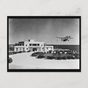 1930 Pan American Airways Terminal, Miami, Verenig Briefkaart