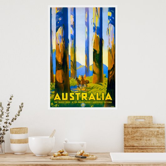 1930 Percy Trompf Australian Travel Poster (Keuken)