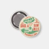"-1930 RAW MILK" MAGNEET (Voorkant / Achterkant)