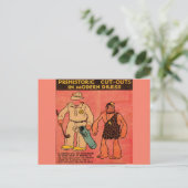 1930 strips, pop-upgrot man Koning Wur Briefkaart (Staand voorkant)