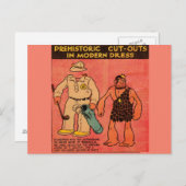 1930 strips, pop-upgrot man Koning Wur Briefkaart (Voorkant / Achterkant)