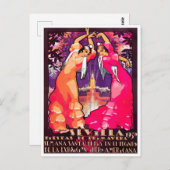 1930 vintage Feria de Sevilla Briefkaart (Voorkant / Achterkant)