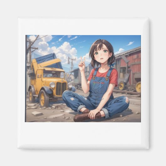 1930's Anime Magnet Magneet (Voorkant)