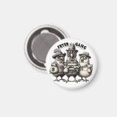 "1930s Chicken Robbers" Magnet Magneet (Voorkant / Achterkant)