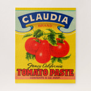 1930s Claudia tomato paste label Legpuzzel