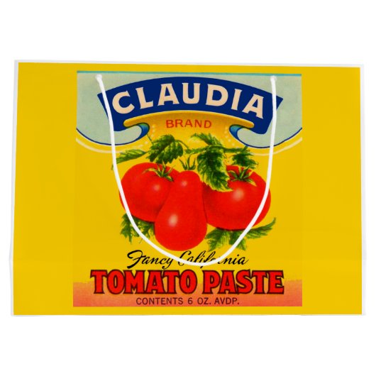 1930s Claudia tomato paste print Groot Cadeauzakje (Achterkant)