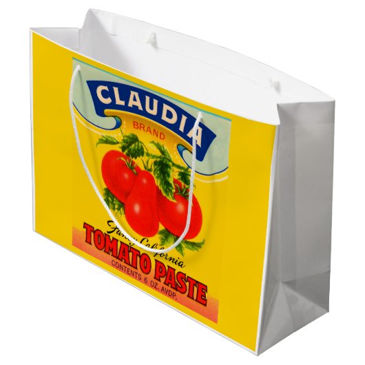 1930s Claudia tomato paste print Groot Cadeauzakje (Achterkant Gekanteld)